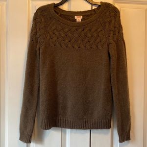 Mossimo Women's Cable Knit Top Sweater